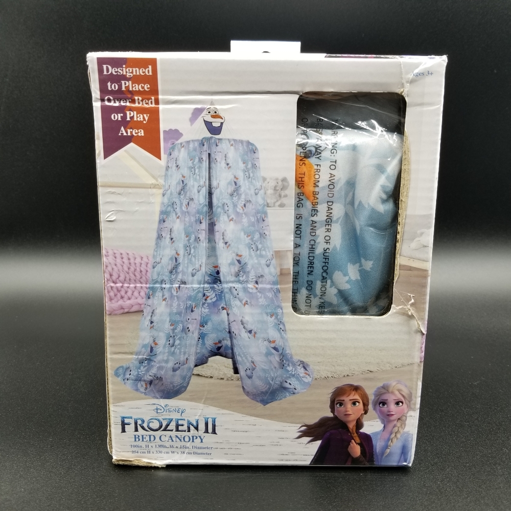 Disney's Frozen 2 Bed Canopy OLAF Light Blue (100" H x 130" W x 15" D) New